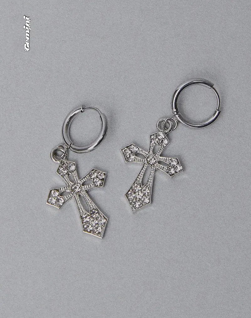 Gaia Cross Earrings By Gemini Jewels 1