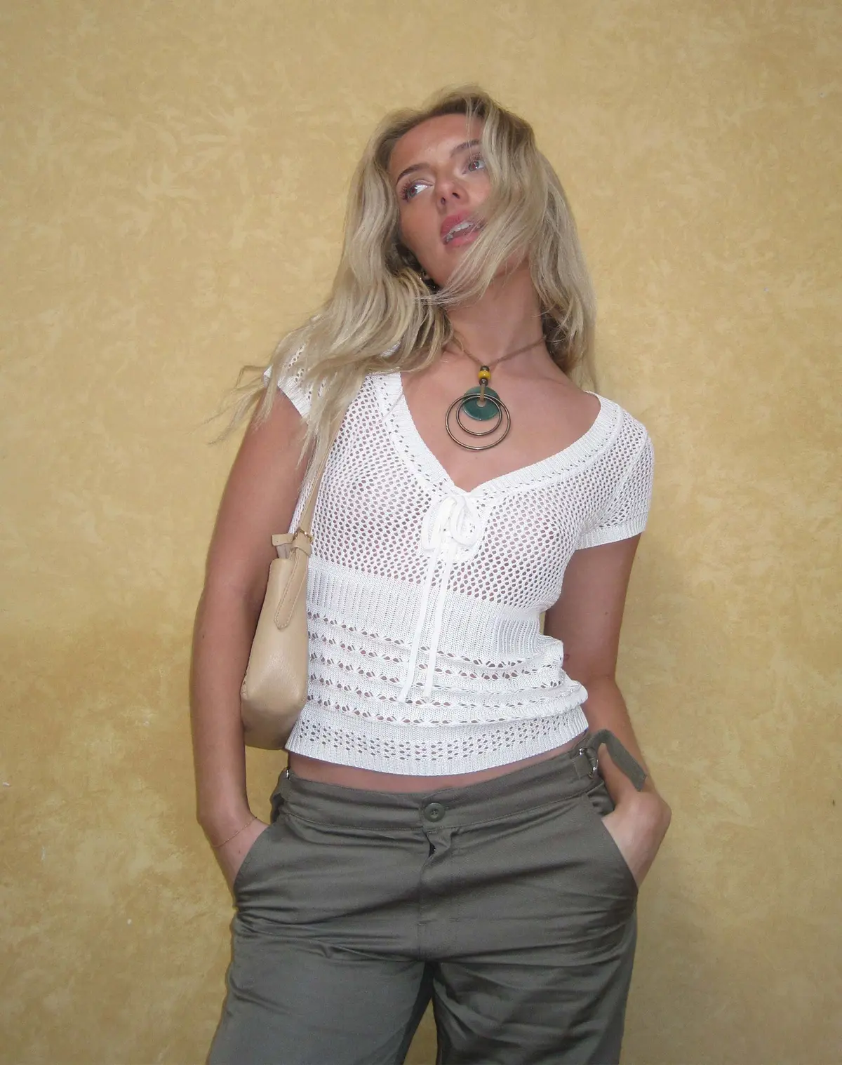 Maika Knitted Top In Marshmallow 1