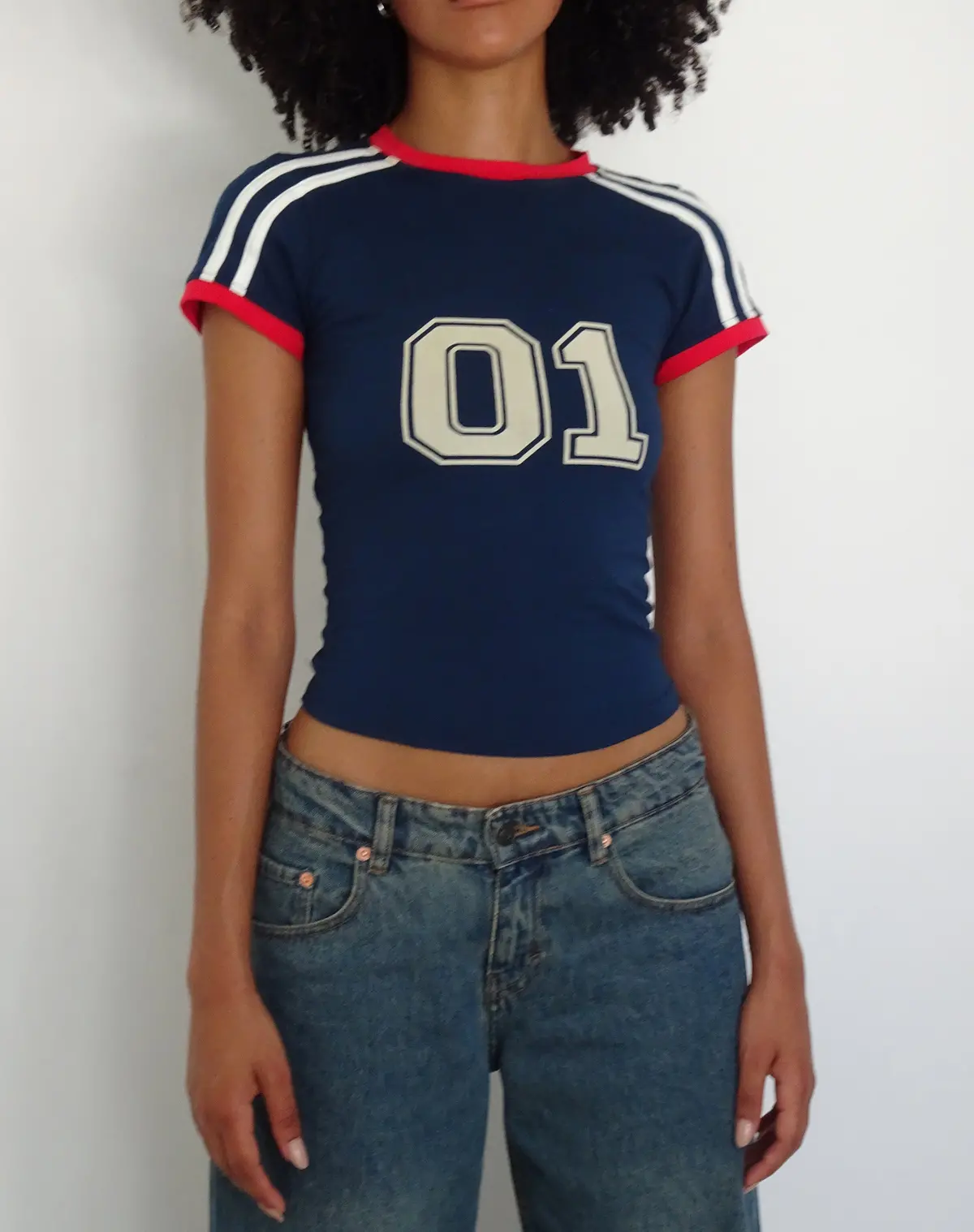 Salda Sporty Fitted Tee In Navy 1