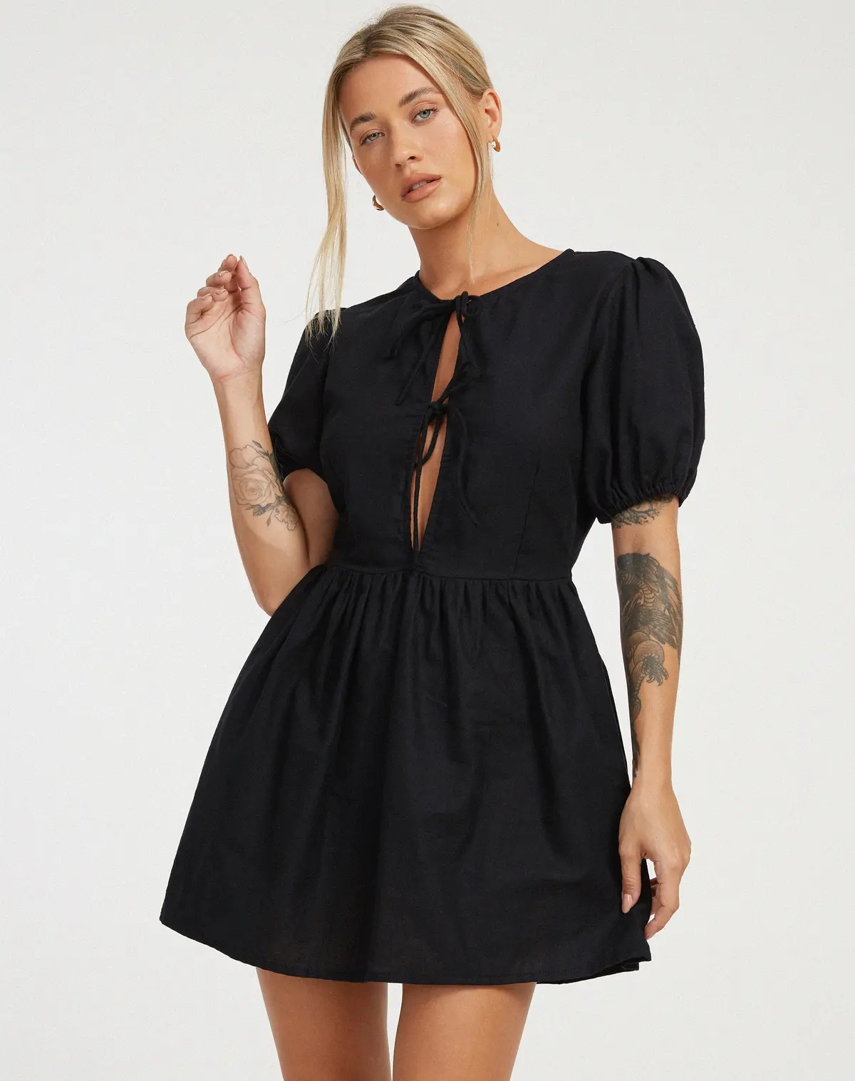Shirley Mini Dress In Black 1