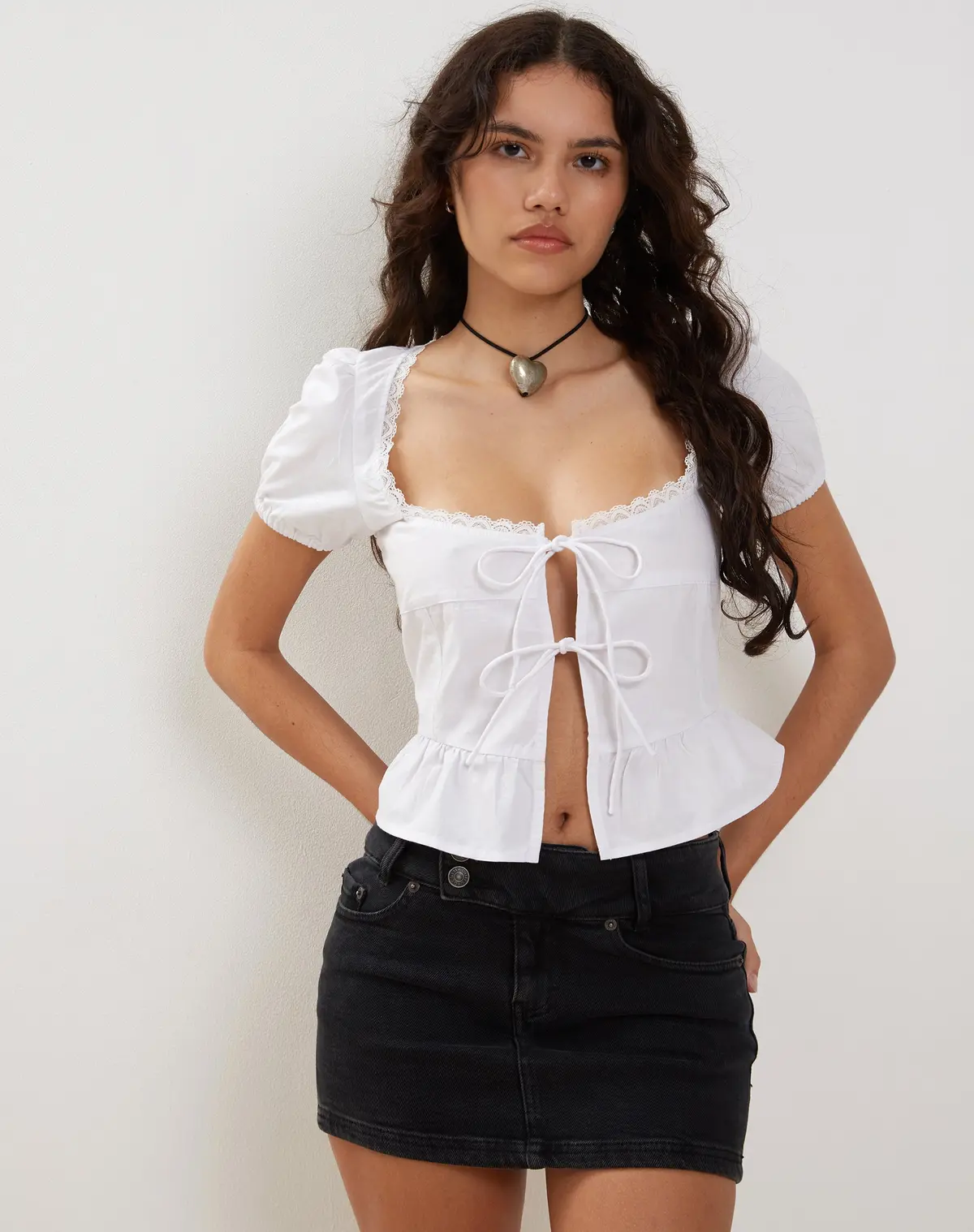 Suraja Top In Poplin White 1